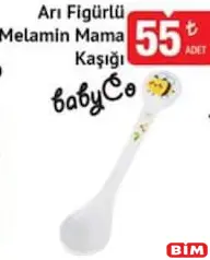 BABYCO ARI FİGÜRLÜ MELAMİN MAMA KAŞIĞI